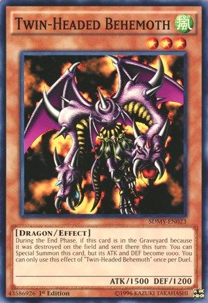 Twin-Headed Behemoth (Common) (SDMY-EN023) - Structure Deck: Yugi Muto 1st Edition