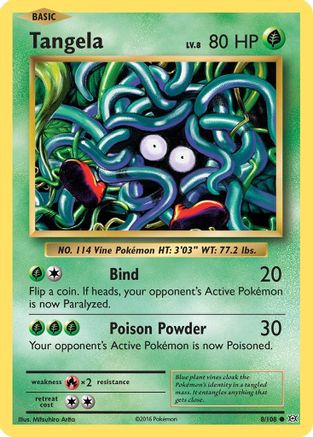 Tangela (008/108) [XY  Evolutions] Reverse Holofoil - Common