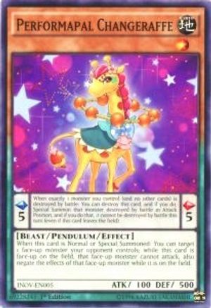 Performapal Changeraffe (Common) (INOV-EN005) - Invasion: Vengeance 1st Edition