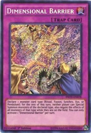 Dimensional Barrier (Secret Rare) (INOV-EN078) - Invasion: Vengeance Unlimited