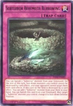 Subterror Behemoth Burrowing (Rare) (INOV-EN085) - Invasion: Vengeance Unlimited