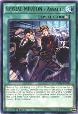 SPYRAL MISSION - Assault (Rare) (INOV-EN088) - Invasion: Vengeance 1st Edition