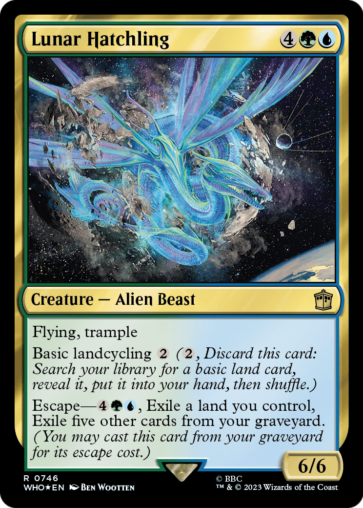 Lunar Hatchling (Surge Foil) (WHO-746) [Doctor Who] Foil