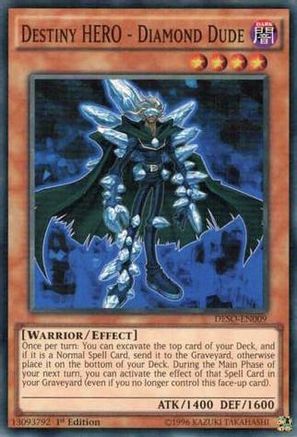 Destiny HERO - Diamond Dude (Super Rare) (DESO-EN009) - Destiny Soldiers 1st Edition