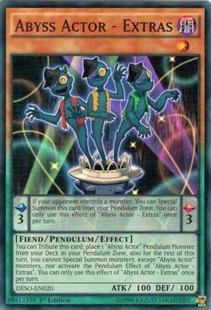 Abyss Actor - Extras (Super Rare) (DESO-EN020) - Destiny Soldiers 1st Edition