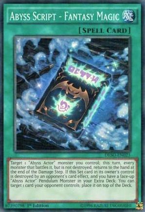 Abyss Script - Fantasy Magic (Super Rare) (DESO-EN023) - Destiny Soldiers 1st Edition