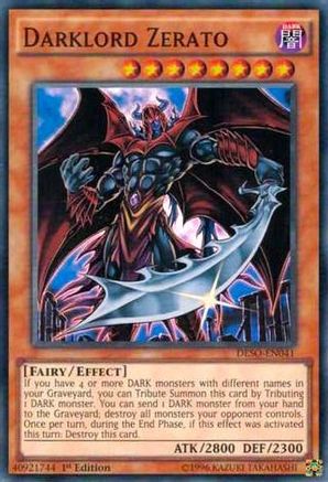 Darklord Zerato (Super Rare) (DESO-EN041) - Destiny Soldiers 1st Edition