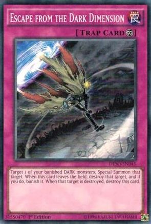 Escape from the Dark Dimension (Super Rare) (DESO-EN045) - Destiny Soldiers 1st Edition