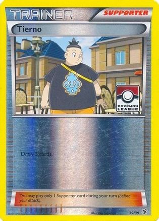 Tierno (Pokemon League) (039/039) [League & Championship Cards] Reverse Holofoil - Promo