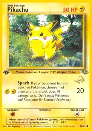 Pikachu [W Stamped] (060/64) [WoTC Promo] - Promo