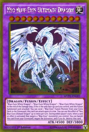 Neo Blue-Eyes Ultimate Dragon (Gold Rare) (MVP1-ENG01) - The Dark Side of Dimensions Movie Pack: Gold Edition Unlimited