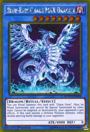 Blue-Eyes Chaos MAX Dragon (Gold Rare) (MVP1-ENG04) - The Dark Side of Dimensions Movie Pack: Gold Edition 1st Edition