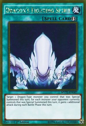Dragon's Fighting Spirit (Gold Rare) (MVP1-ENG07) - The Dark Side of Dimensions Movie Pack: Gold Edition Unlimited