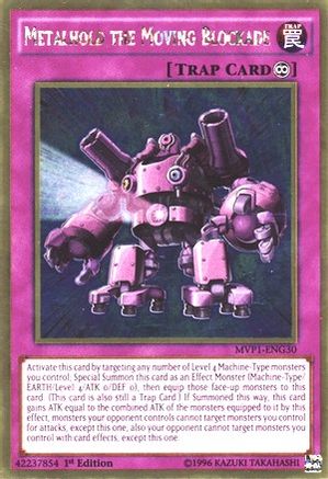 Metalhold the Moving Blockade (Gold Rare) (MVP1-ENG30) - The Dark Side of Dimensions Movie Pack: Gold Edition 1st Edition