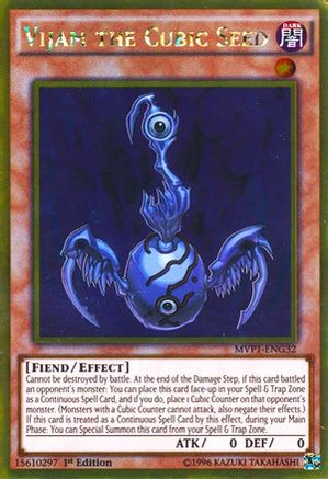 Vijam the Cubic Seed (Gold Rare) (MVP1-ENG32) - The Dark Side of Dimensions Movie Pack: Gold Edition 1st Edition