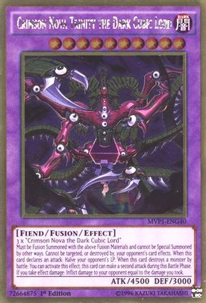 Crimson Nova Trinity the Dark Cubic Lord (Gold Rare) (MVP1-ENG40) - The Dark Side of Dimensions Movie Pack: Gold Edition Unlimited