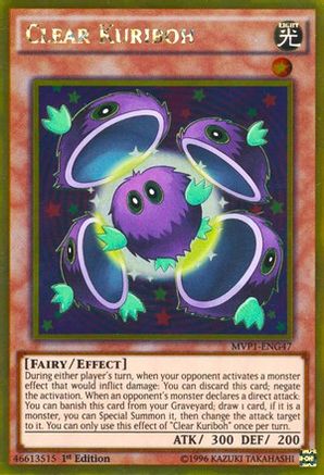 Clear Kuriboh (Gold Rare) (MVP1-ENG47) - The Dark Side of Dimensions Movie Pack: Gold Edition Unlimited