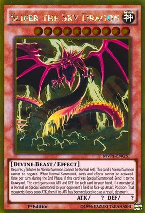 Slifer the Sky Dragon (Gold Rare) (MVP1-ENG57) - The Dark Side of Dimensions Movie Pack: Gold Edition 1st Edition