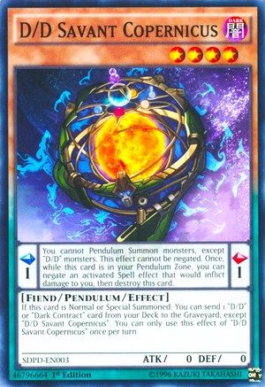 D/D Savant Copernicus (Common) (SDPD-EN003) - Structure Deck: Pendulum Domination 1st Edition