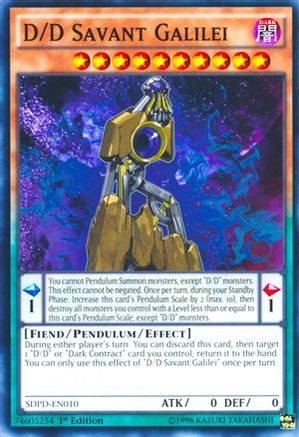 D/D Savant Galilei (Common) (SDPD-EN010) - Structure Deck: Pendulum Domination 1st Edition