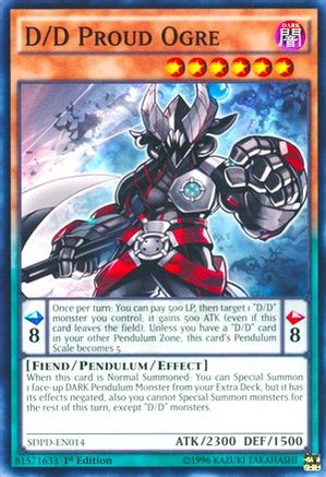 D/D Proud Ogre (Common) (SDPD-EN014) - Structure Deck: Pendulum Domination 1st Edition