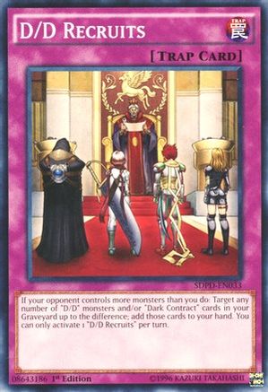 D/D Recruits (Common) (SDPD-EN033) - Structure Deck: Pendulum Domination 1st Edition
