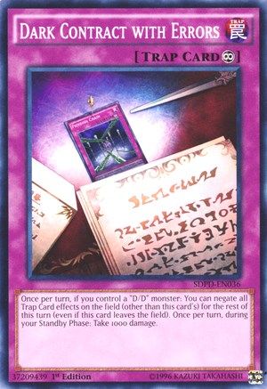 Dark Contract with Errors (Common) (SDPD-EN036) - Structure Deck: Pendulum Domination 1st Edition