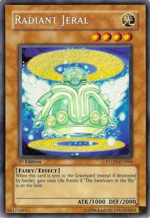 Radiant Jeral (Secret Rare) (STON-EN066) - Strike of Neos 1st Edition