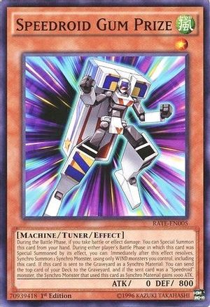 Speedroid Gum Prize (Common) (RATE-EN005) - Raging Tempest Unlimited