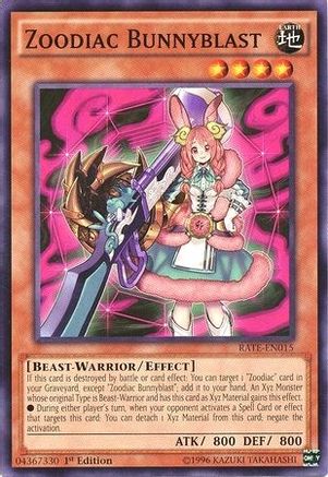 Zoodiac Bunnyblast (Common) (RATE-EN015) - Raging Tempest 1st Edition