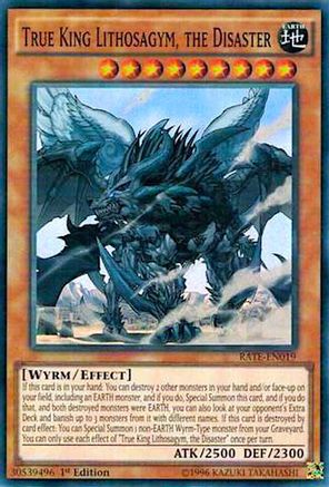 True King Lithosagym, the Disaster (Super Rare) (RATE-EN019) - Raging Tempest Unlimited