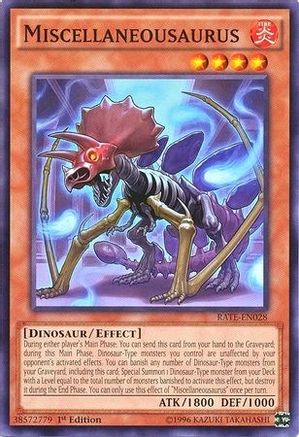 Miscellaneousaurus (Common) (RATE-EN028) - Raging Tempest 1st Edition