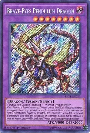 Brave-Eyes Pendulum Dragon (Secret Rare) (RATE-EN039) - Raging Tempest 1st Edition