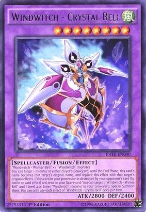 Windwitch - Crystal Bell (Rare) (RATE-EN040) - Raging Tempest 1st Edition