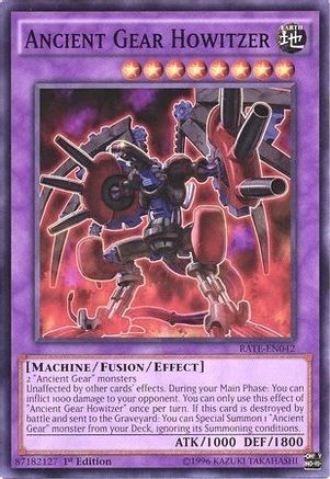 Ancient Gear Howitzer (Common) (RATE-EN042) - Raging Tempest 1st Edition