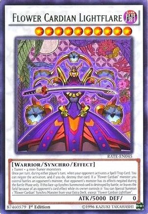 Flower Cardian Lightflare (Rare) (RATE-EN045) - Raging Tempest 1st Edition
