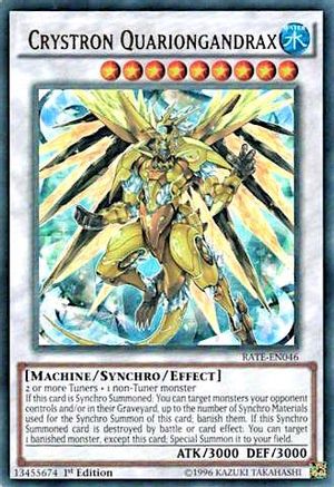 Crystron Quariongandrax (Ultra Rare) (RATE-EN046) - Raging Tempest 1st Edition