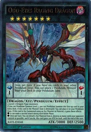 Odd-Eyes Raging Dragon (Ultra Rare) (RATE-EN048) - Raging Tempest 1st Edition