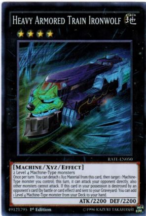 Heavy Armored Train Ironwolf (Super Rare) (RATE-EN050) - Raging Tempest 1st Edition
