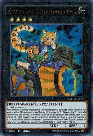 Zoodiac Tigermortar (Ultra Rare) (RATE-EN052) - Raging Tempest 1st Edition