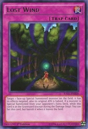 Lost Wind (Rare) (RATE-EN068) - Raging Tempest 1st Edition