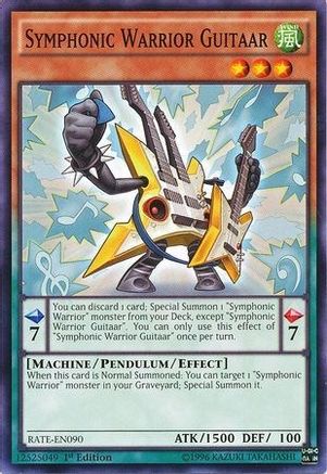 Symphonic Warrior Guitaar (Common) (RATE-EN090) - Raging Tempest 1st Edition