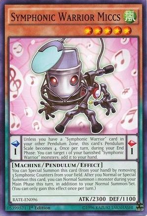 Symphonic Warrior Miccs (Common) (RATE-EN096) - Raging Tempest 1st Edition