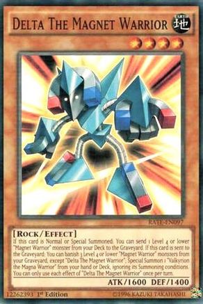 Delta The Magnet Warrior (Super Rare) (RATE-EN097) - Raging Tempest 1st Edition