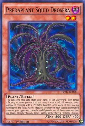 Predaplant Squid Drosera (Super Rare) (FUEN-EN008) - Fusion Enforcers 1st Edition