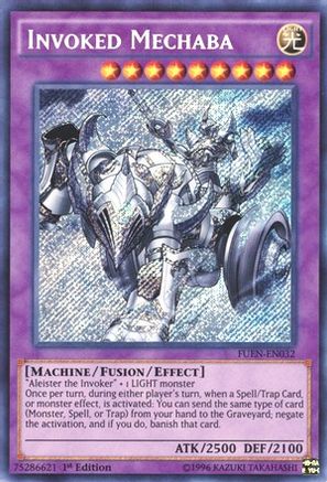 Invoked Mechaba (Secret Rare) (FUEN-EN032) - Fusion Enforcers Unlimited