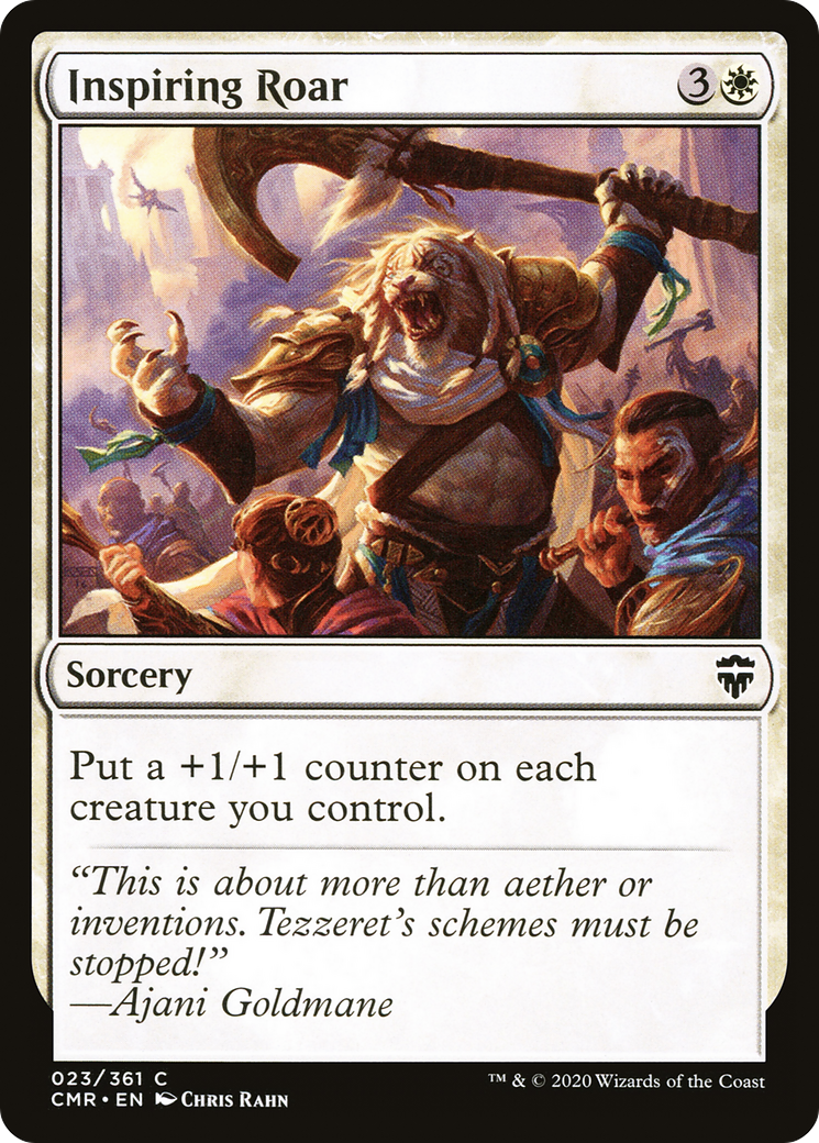 Inspiring Roar (CMR-023) [Commander Legends] Foil