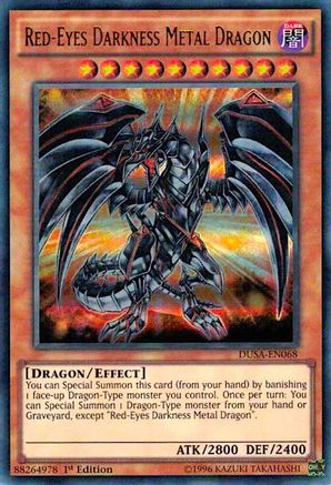 Red-Eyes Darkness Metal Dragon (Ultra Rare) (DUSA-EN068) - Duelist Saga 1st Edition