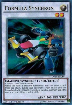 Formula Synchron (Ultra Rare) (DUSA-EN086) - Duelist Saga 1st Edition