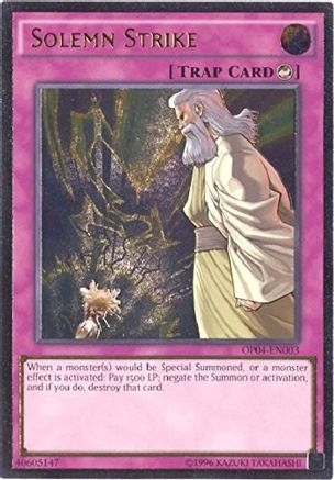 Solemn Strike (Ultimate Rare) (OP04-EN003) - OTS Tournament Pack 4 Unlimited